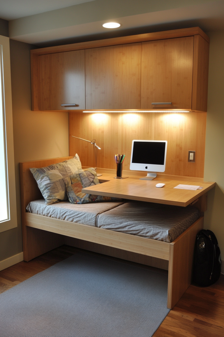 10+ Elegant Murphy Bed Desk Ideas For Your Home — DreamyHomeStyle