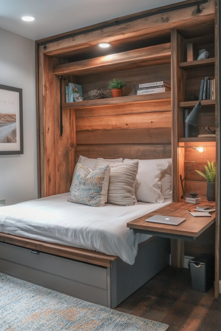 10+ Elegant Murphy Bed Desk Ideas For Your Home — DreamyHomeStyle
