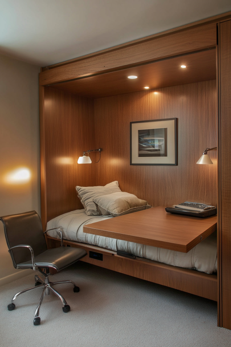 10+ Elegant Murphy Bed Desk Ideas For Your Home — DreamyHomeStyle