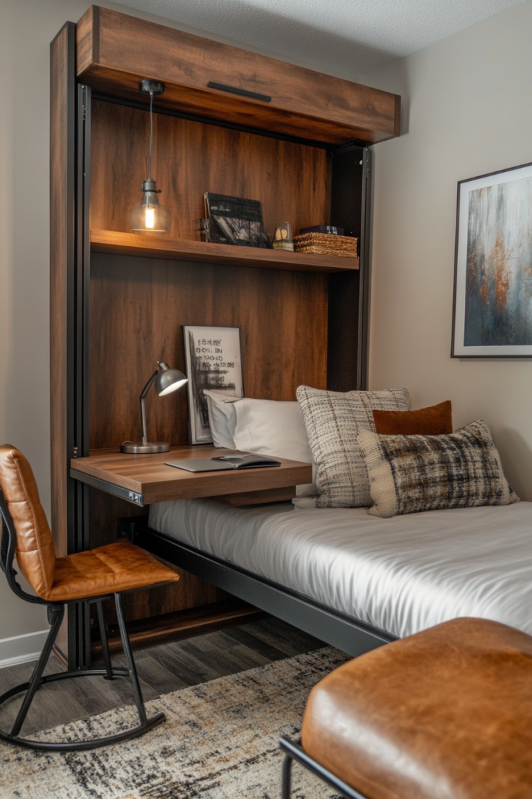 10+ Elegant Murphy Bed Desk Ideas For Your Home — DreamyHomeStyle