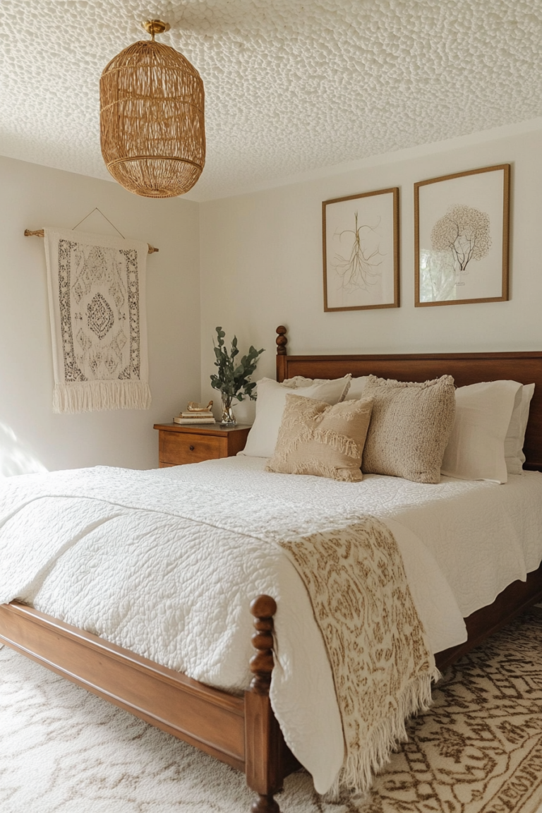 No Holes, No Hassle: How to Hang Things from a Popcorn Ceiling