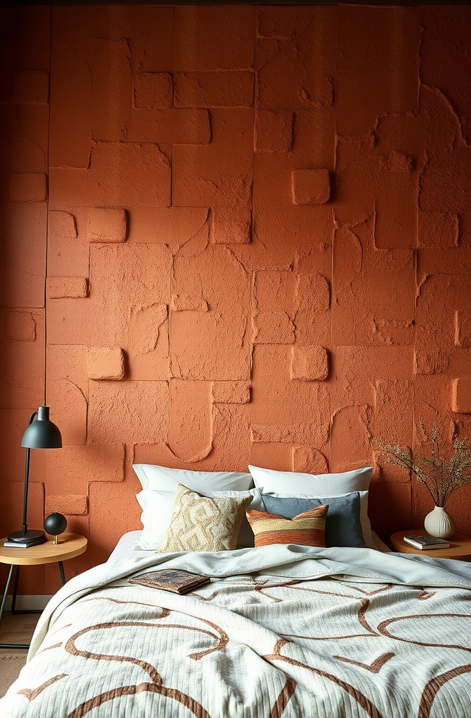 stunning-terracotta-accent-wall-ideas-for-your-bedroom