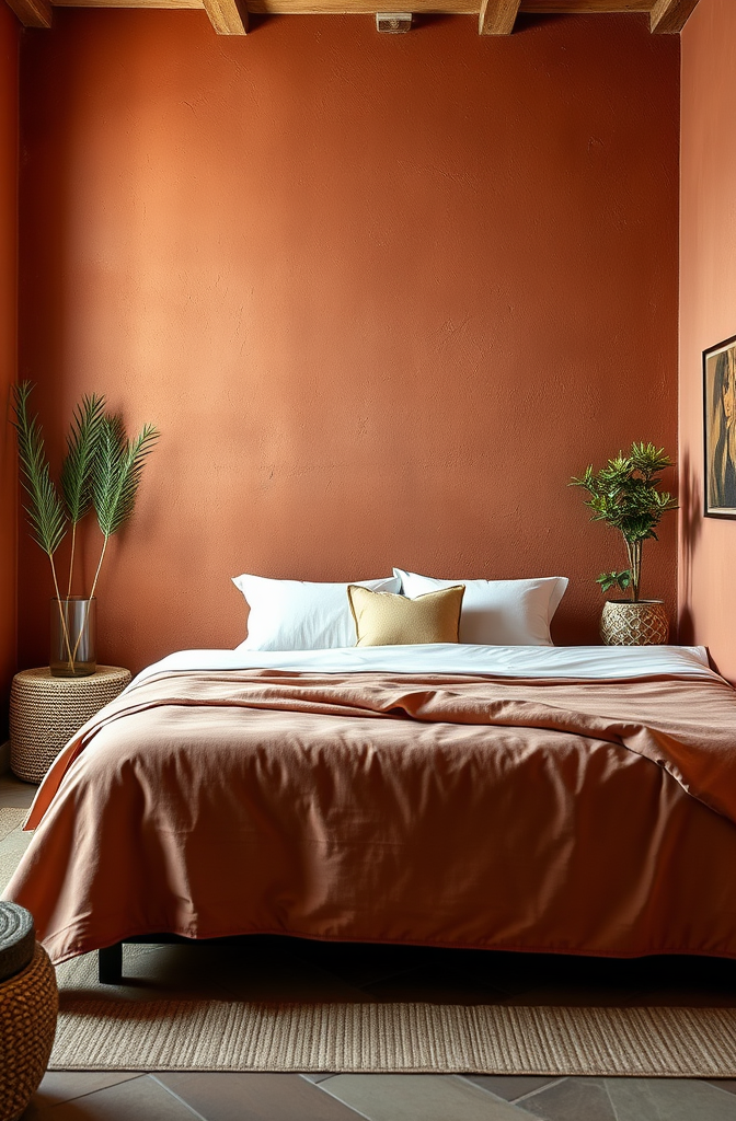 stunning-terracotta-accent-wall-ideas-for-your-bedroom