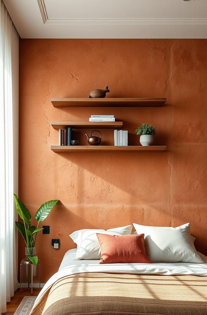 stunning-terracotta-accent-wall-ideas-for-your-bedroom