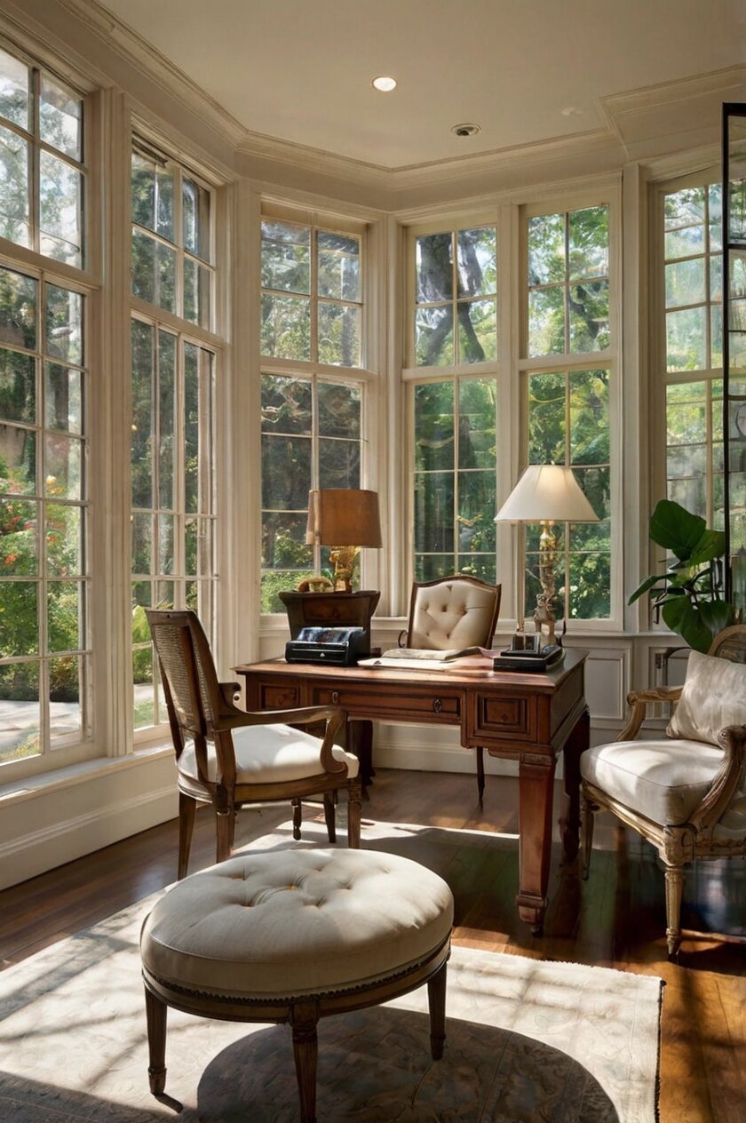 13 Stylish Sunroom Office Designs To Inspire You β DreamyHomeStyle