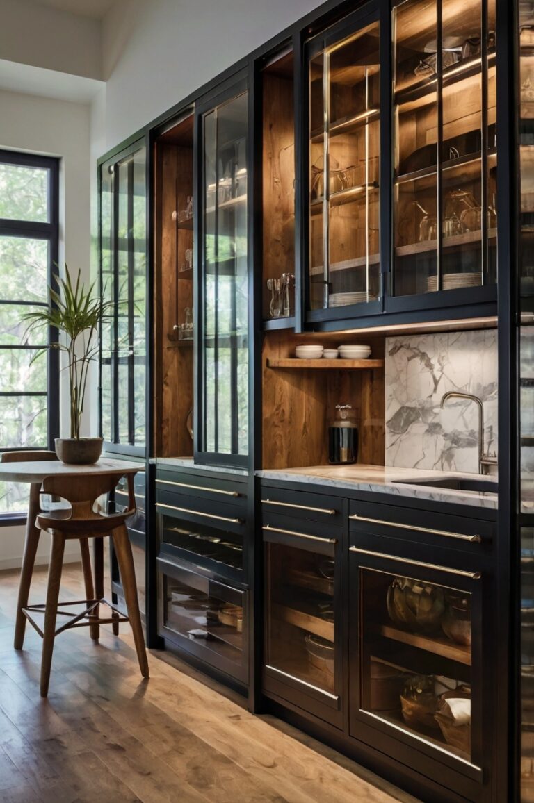 13 Modern Glass Cabinets To Revamp Your Kitchen — DreamyHomeStyle