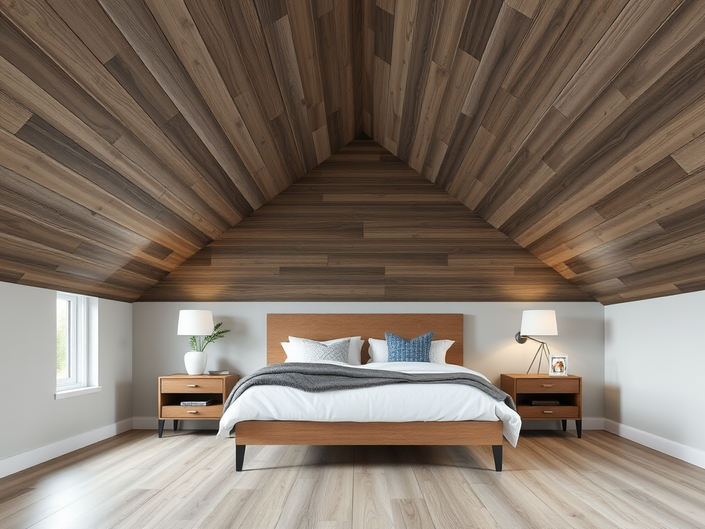 Ceiling-to-floor shiplap for your bedroom 
