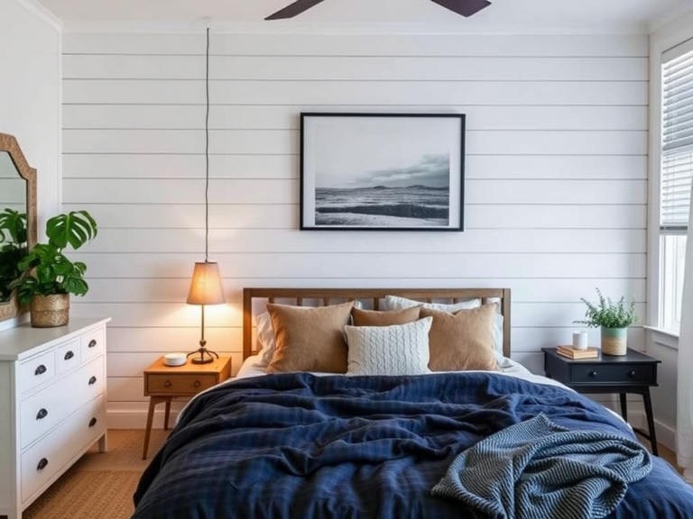 Beautify Your Bedroom Tonight: 13 Mind-Blowing Shiplap Wall Ideas That Will Get Everyone Raving!