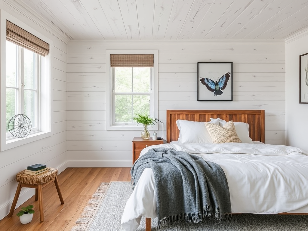 Sustainable shiplap for your bedroom