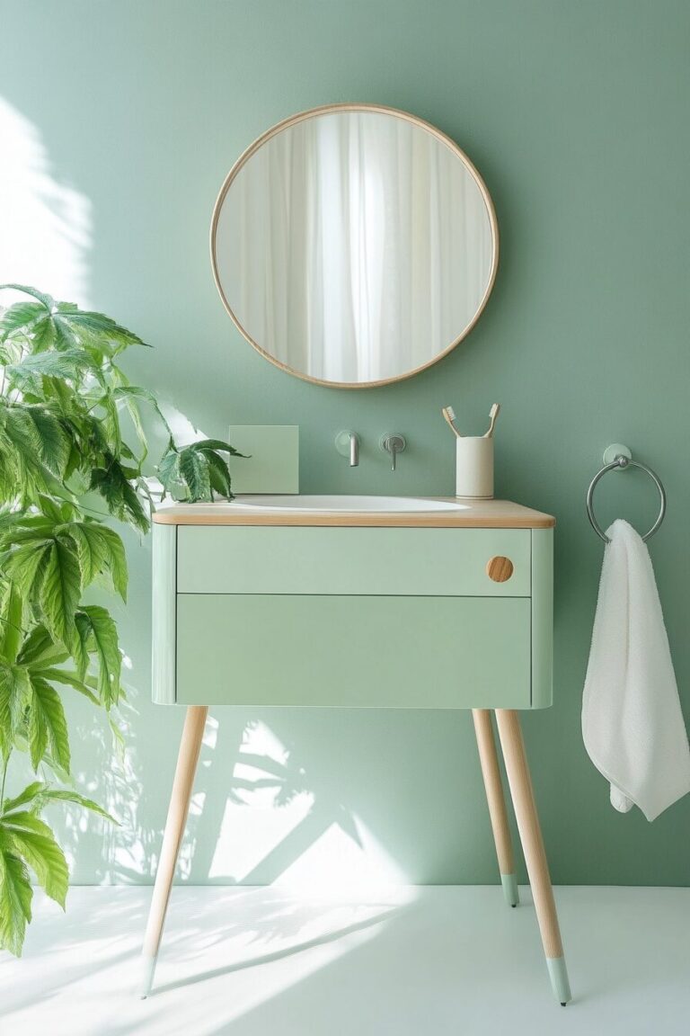 Stunning Green Vanity Bathroom Ideas For A Fresh Look
