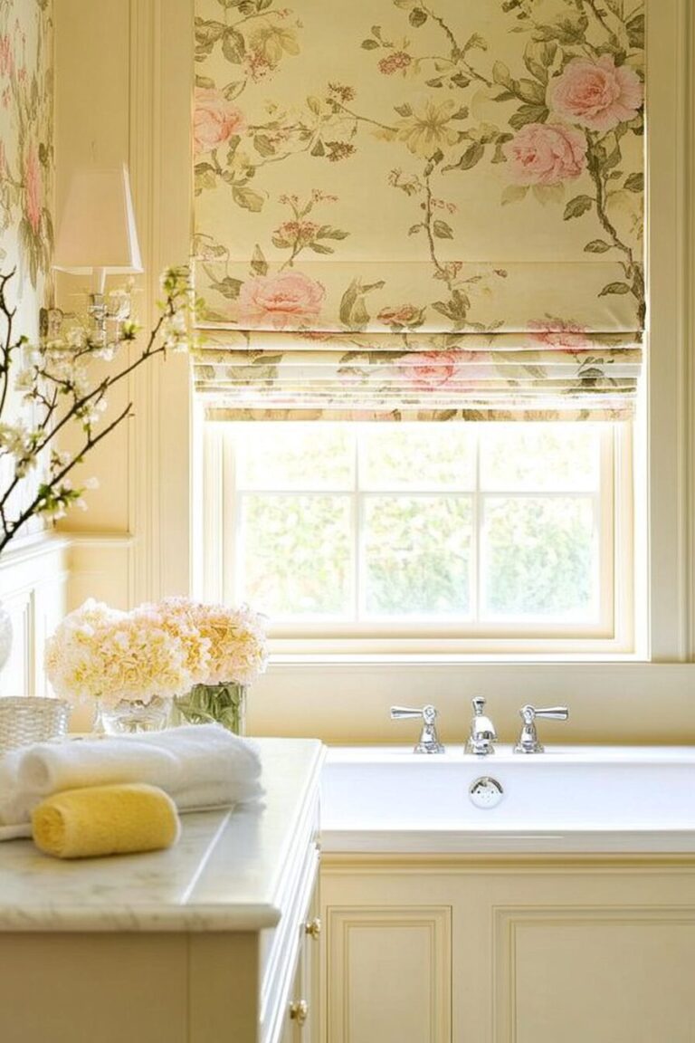 Charming Vintage Yellow Bathroom Inspirations