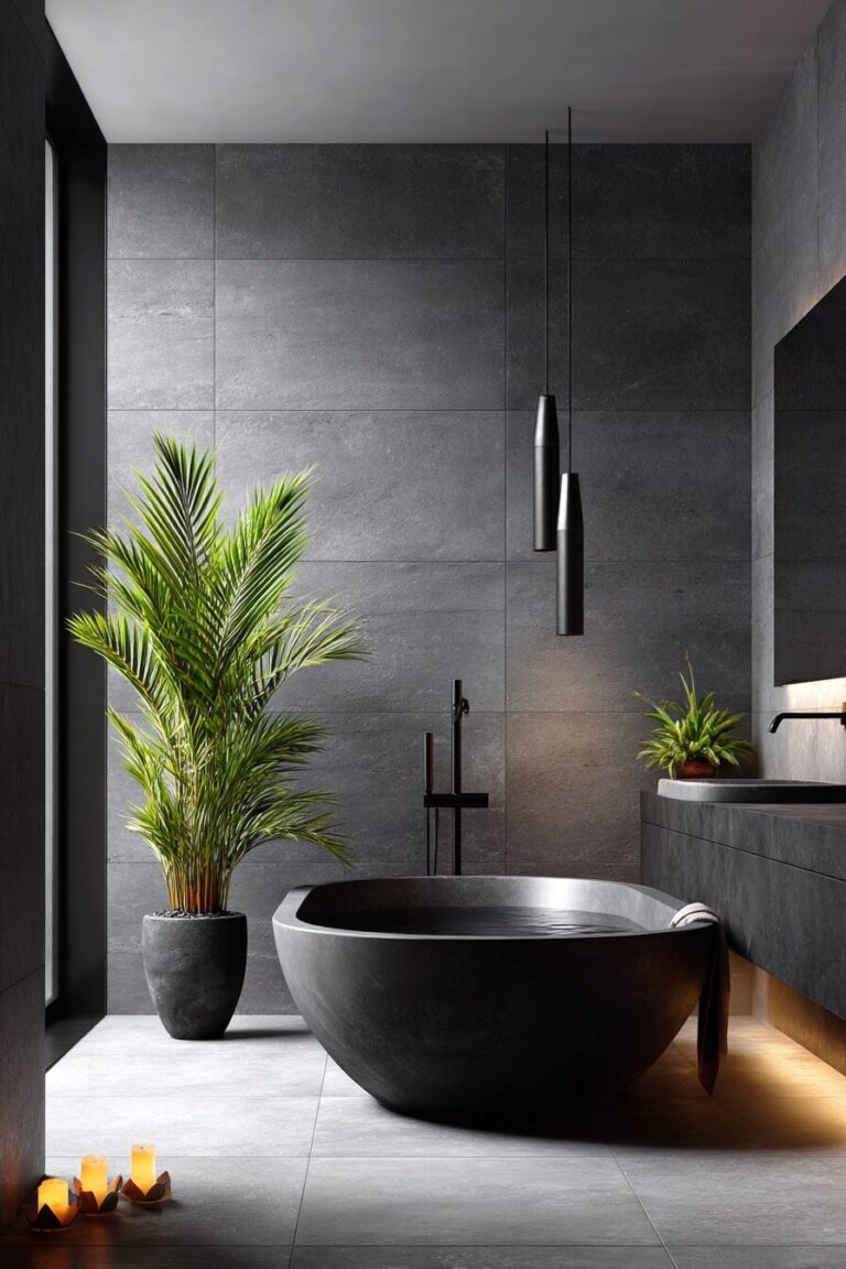You Won’t Believe How Cozy Your Dark Modern Bathroom Can Be!