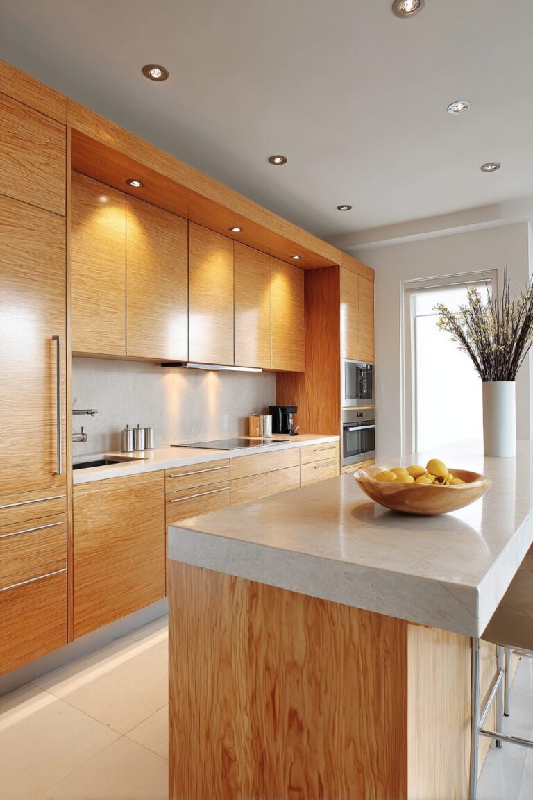 Stunning Golden Oak Kitchen Cabinet Designs — DreamyHomeStyle