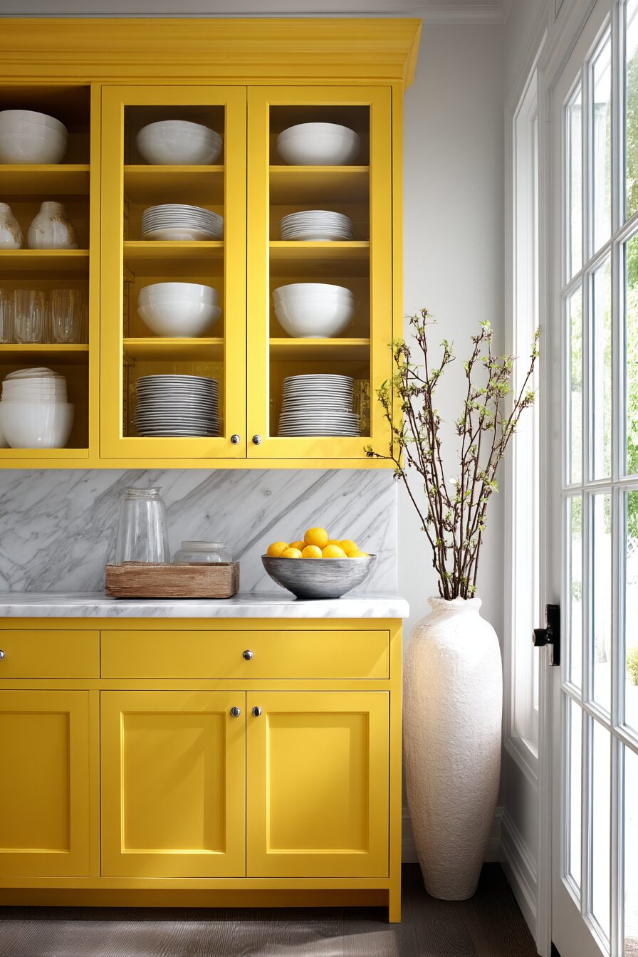 Modern Yellow Cabinet Designs for a Chic Kitchen — DreamyHomeStyle
