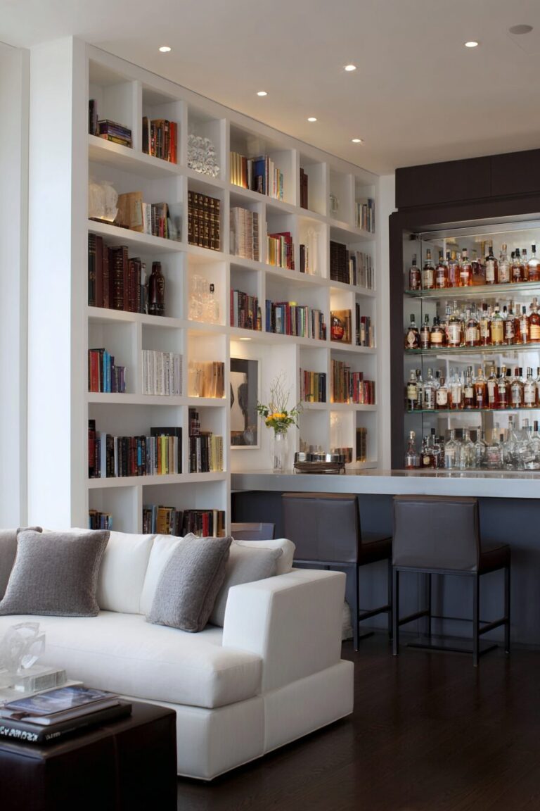 Unique Built-In Bar Designs For Your Living Room — DreamyHomeStyle