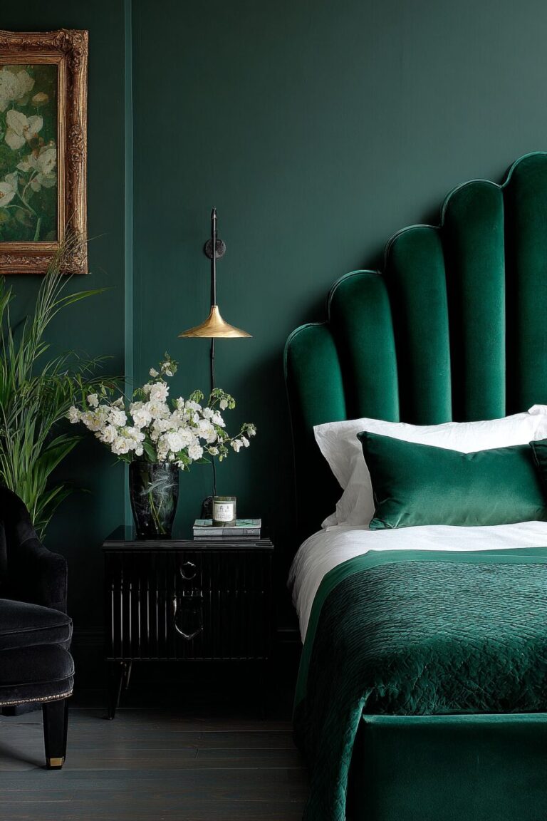 You’ll Be Inspired By These Dark Green Bedroom Ideas That Are Full Of Character!