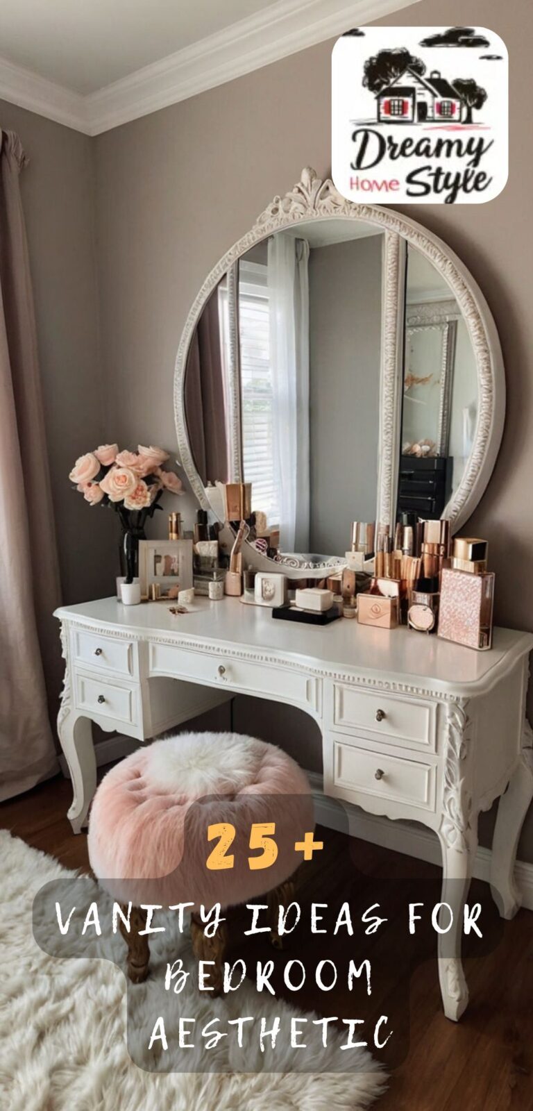 Vanity Ideas Bedroom Aesthetic You’ll Never Get Tired Of