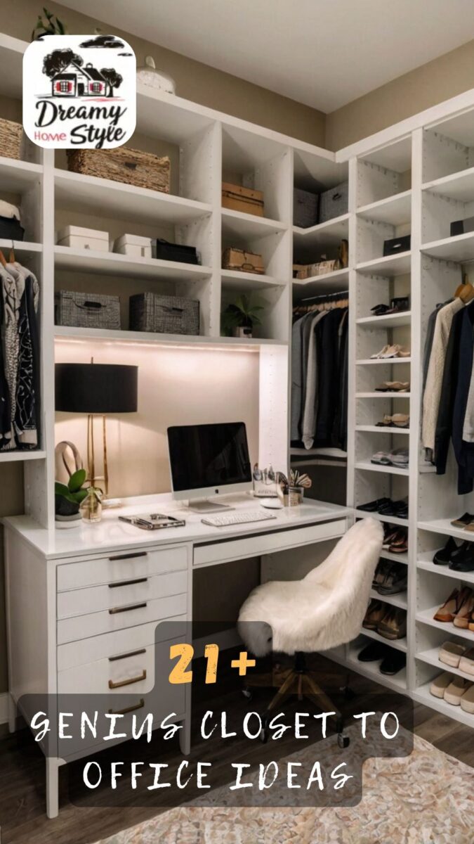 Working From Home With Your Partner? These 20 Closet Office Designs Prevent All Arguments.