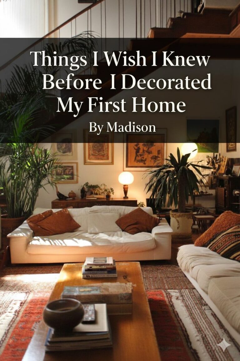 Things I Wish I Knew Before I Decorated My First Home