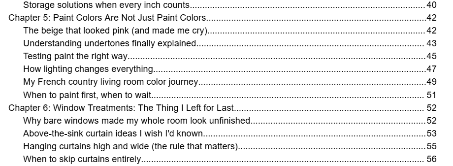 Table of Contents page 2