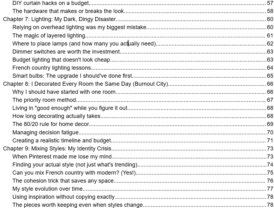 Table of Contents page 3