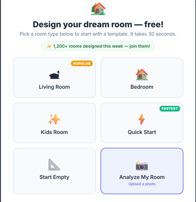 2D Room Planner Preview