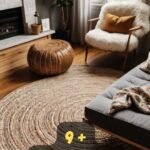 Braided rug living room ideas