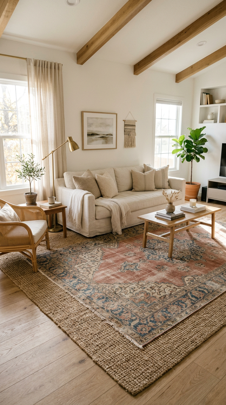 Real Room Example: The Neutral + Vintage Combo