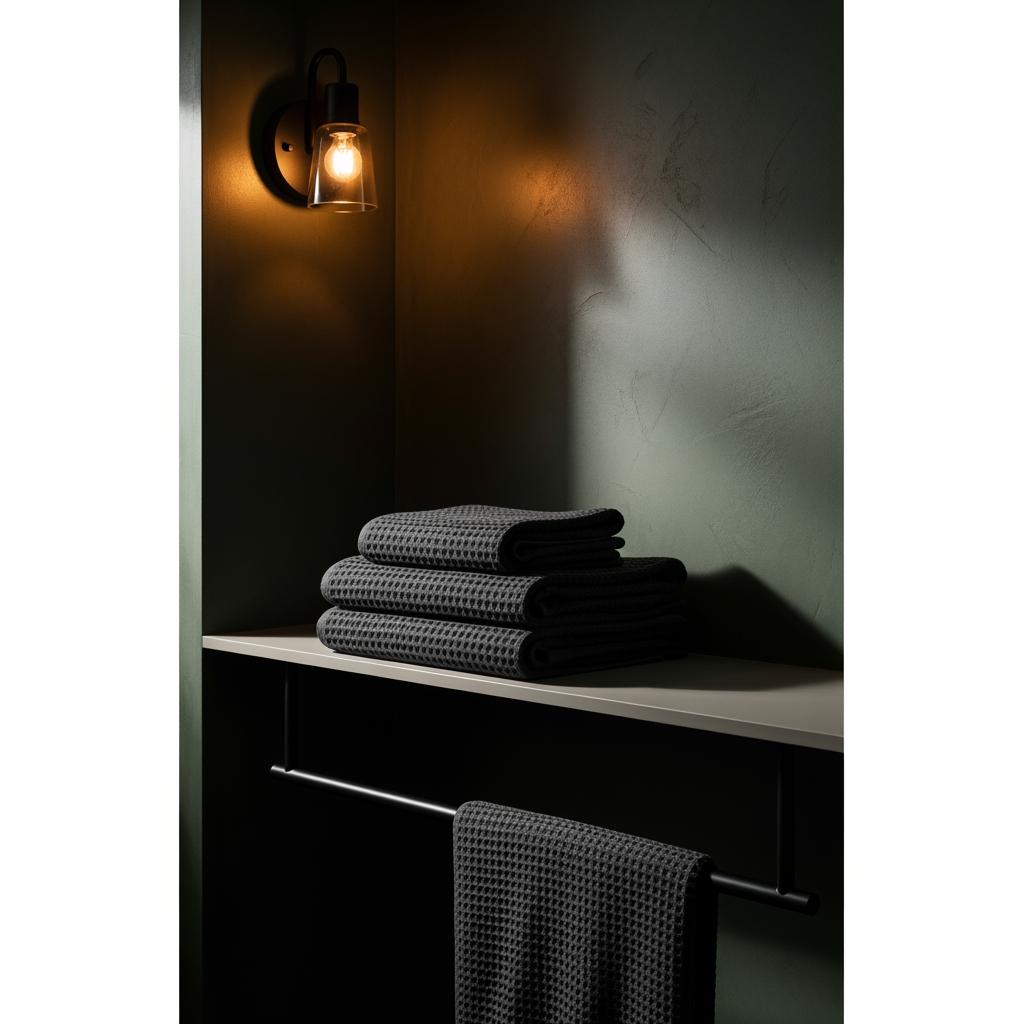 Swap Your Bath Towels for Something Thick and Dark