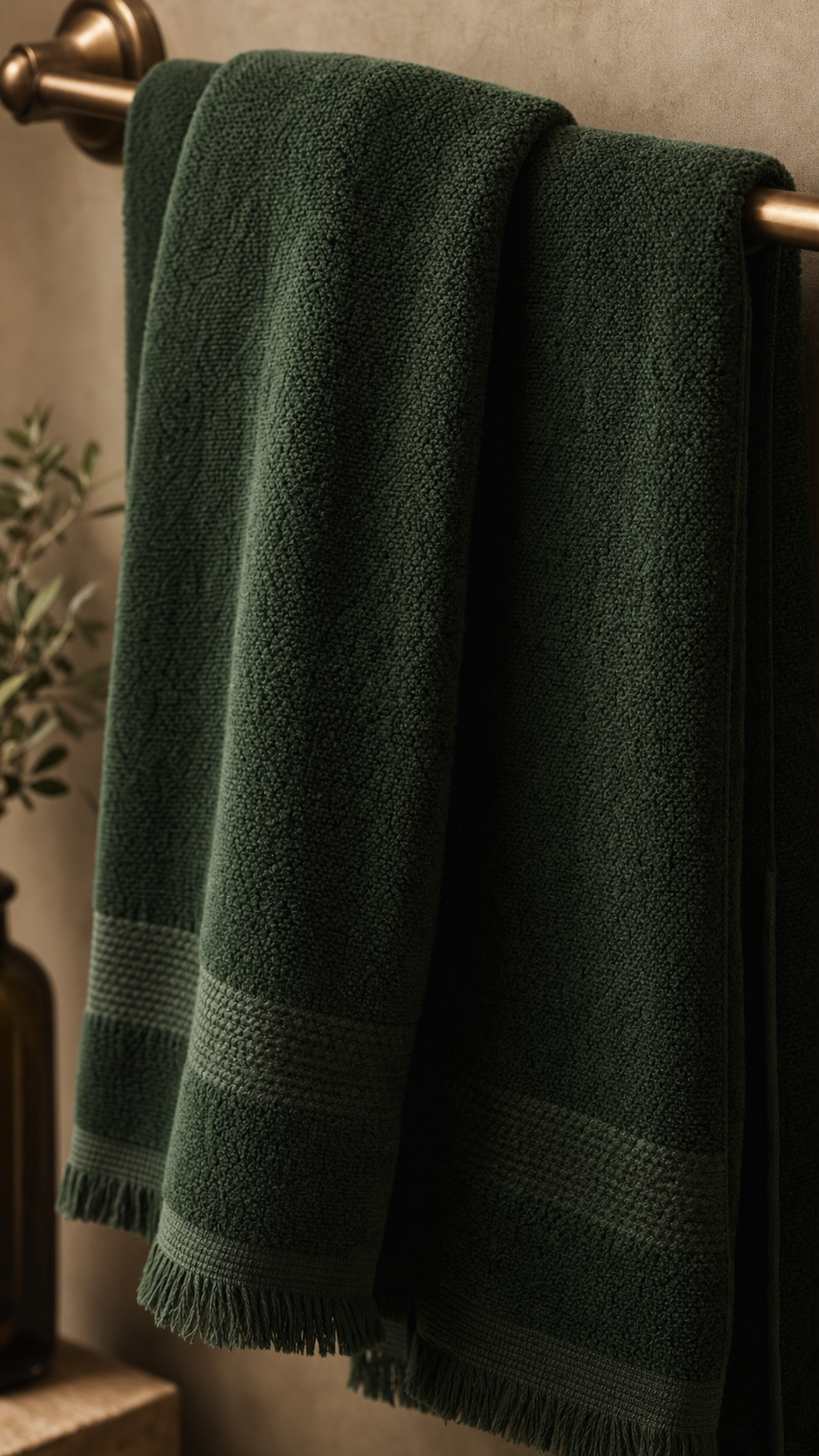 Swap Your Bath Towels for Something Thick and Dark