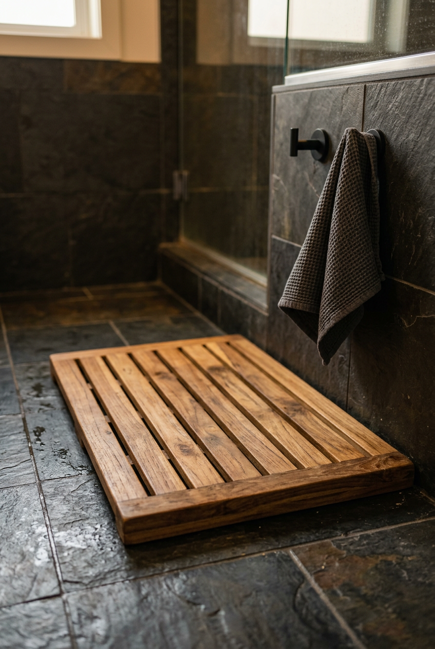 Add a Dark Wood Element for Warmth