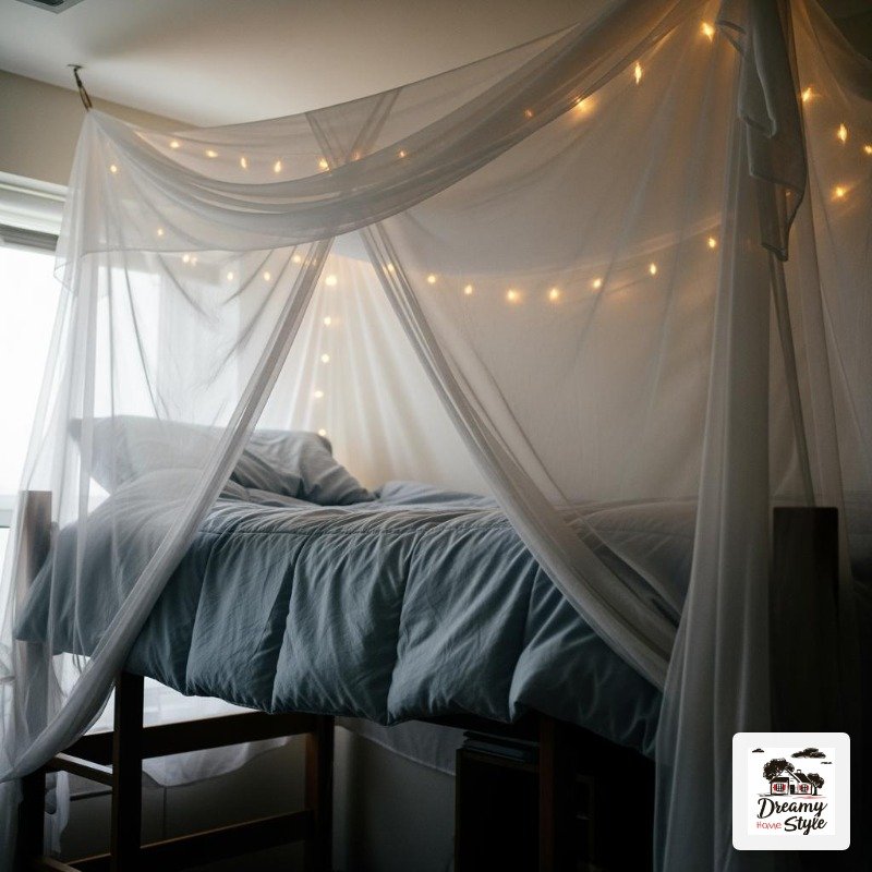 The Canopy Bed Look — Yes, Even in a Dorm