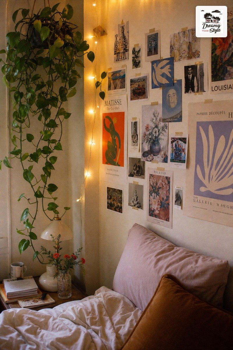 Art Hoe Aesthetic Dorm Rooms (The Gallery Wall That Costs Almost Nothing)