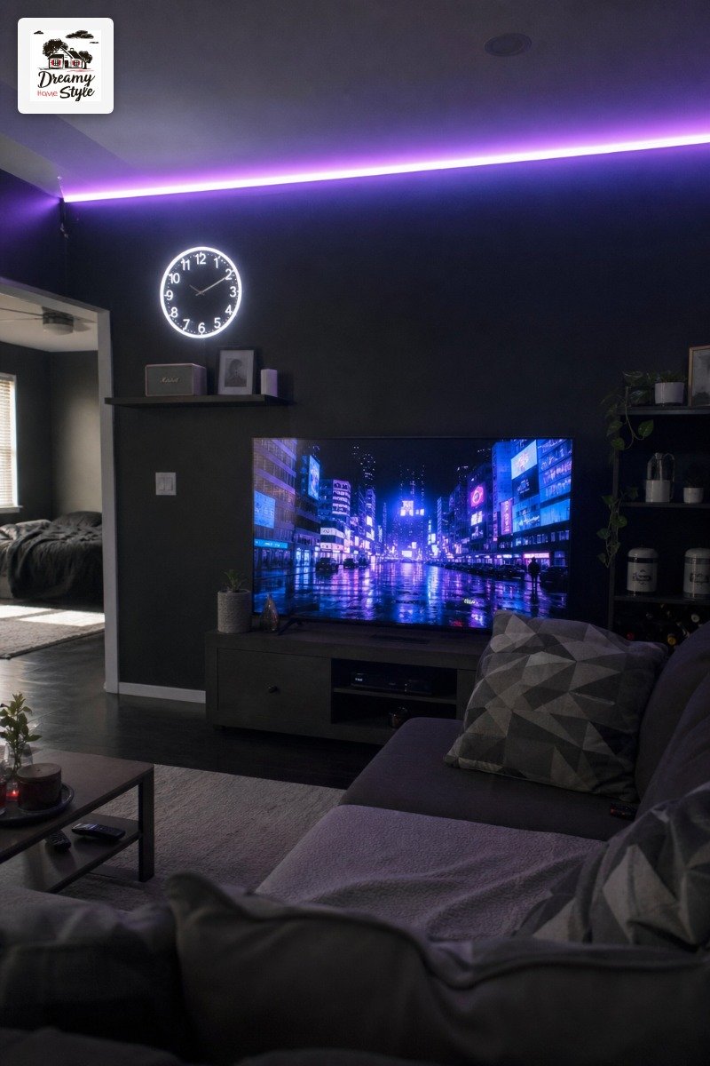 Dark and Moody Rooms Where TV Decals Become the Whole Point