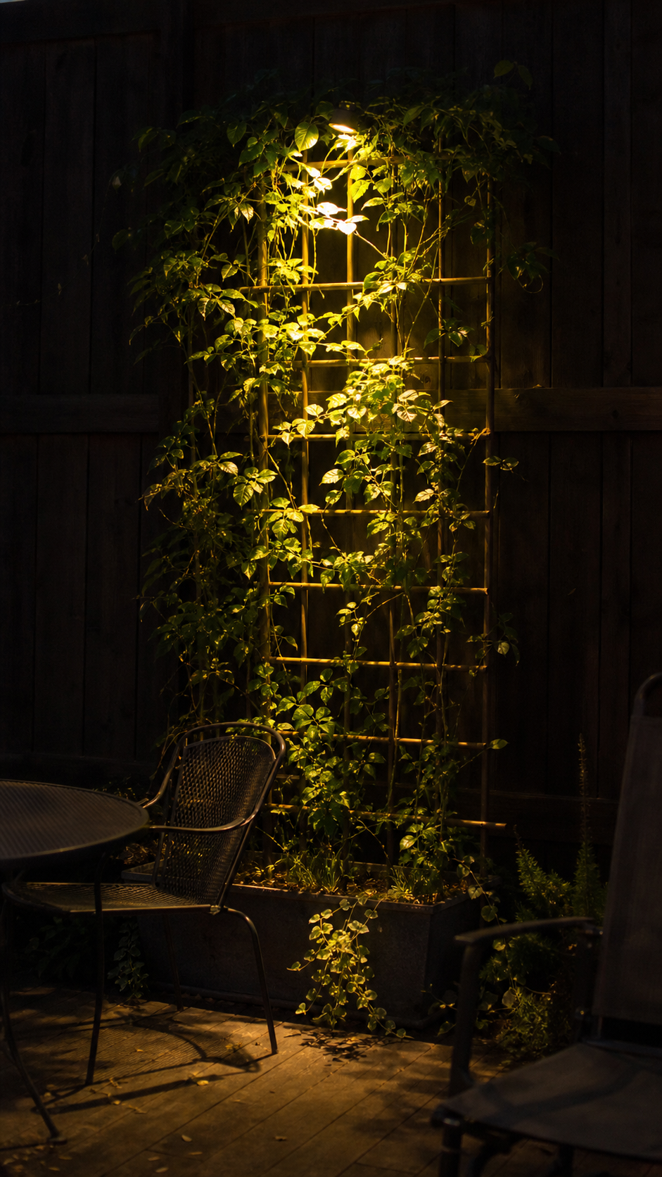 Lighting the Vertical: Fences, Walls, and Trellises