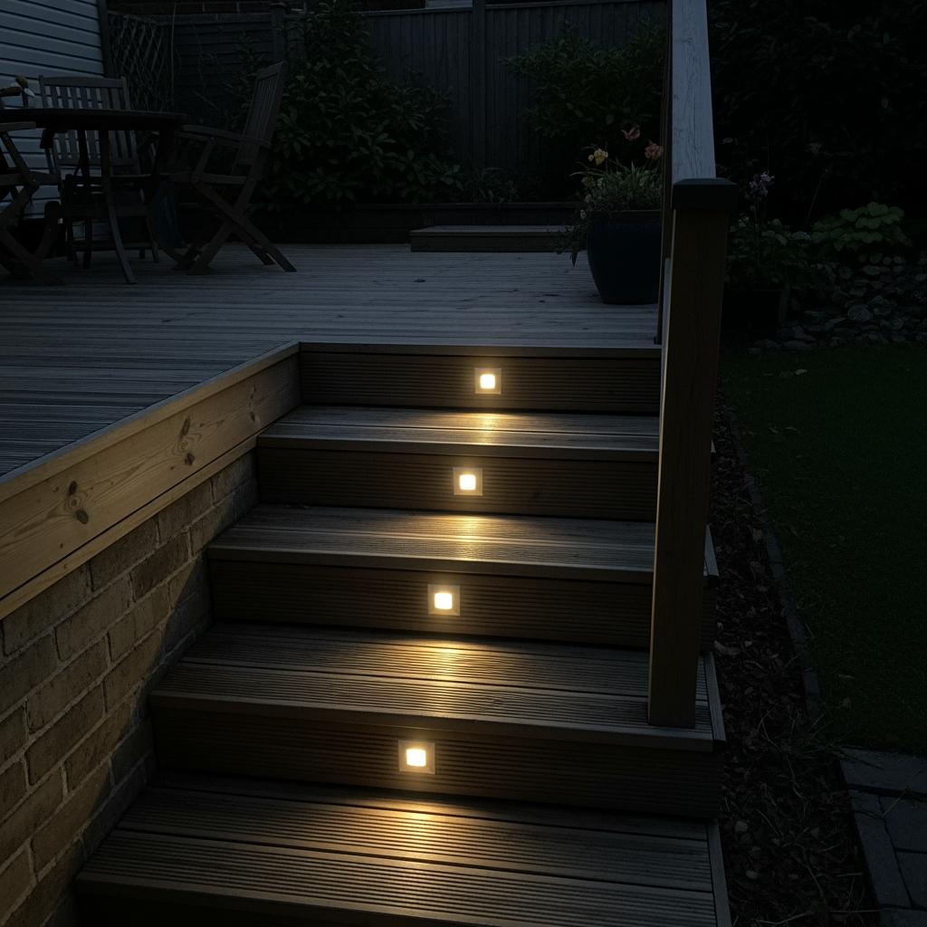 Recessed Deck Lighting (The Fancy-Looking Cheap Option)