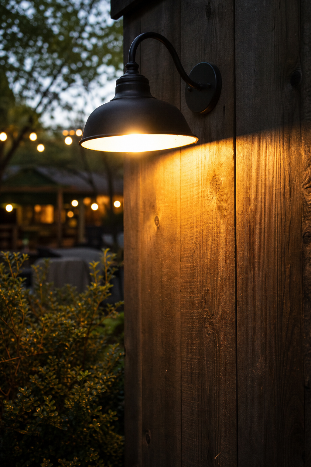 Wall Sconces on the Fence or Exterior Wall