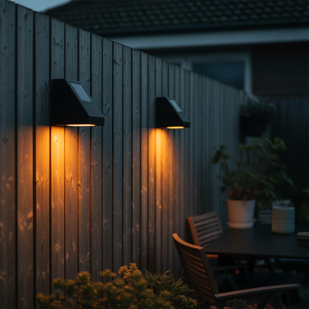 Wall Sconces on the Fence or Exterior Wall