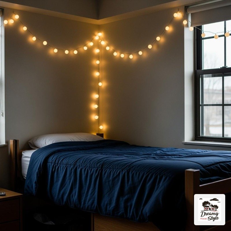 Hang String Lights Instead of Using That Overhead Fluorescent