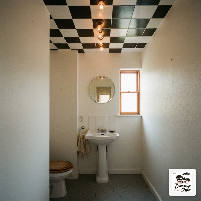 Checkerboard Ceiling Tile (The Wildest Thing I've Ever Loved)