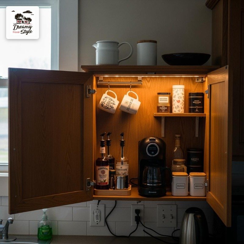 The Cozy Cabinet Nook That Hides the Mess