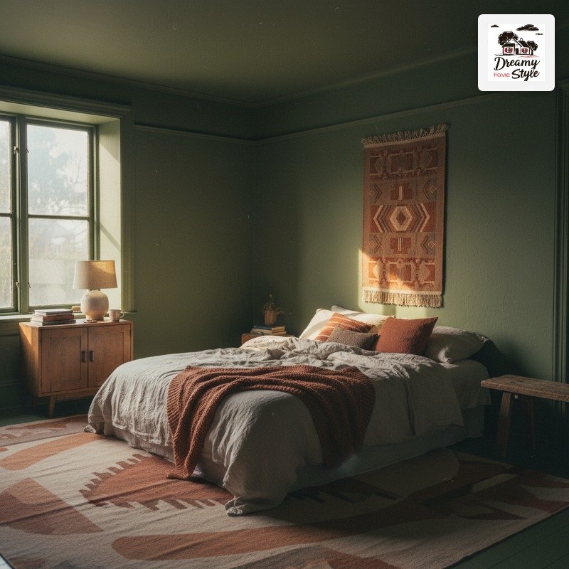 Sage Green's More Intense Sister: Olive Drenched Bedrooms