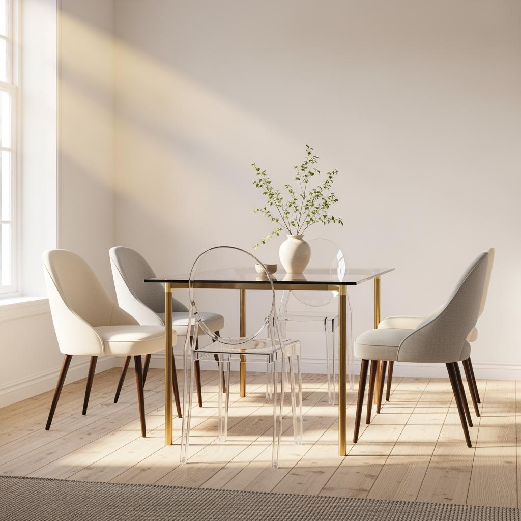 Use Glass and Lucite for Furniture That Almost Disappears
