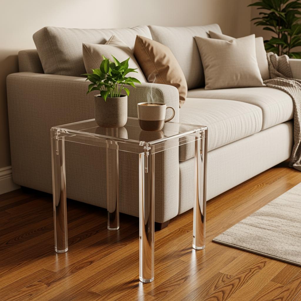 Use Glass and Lucite Furniture to Add Space Without Subtracting It