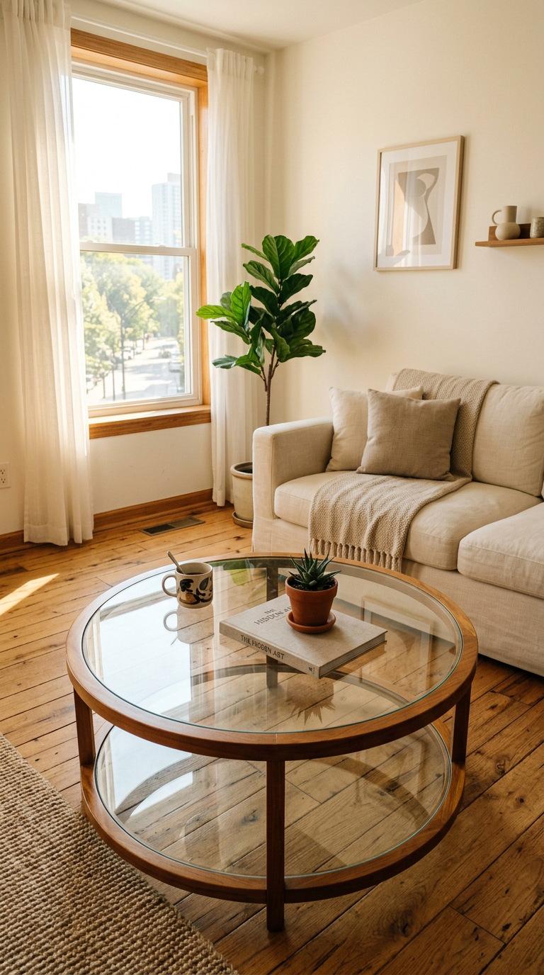 Use Glass and Lucite Furniture to Add Space Without Subtracting It