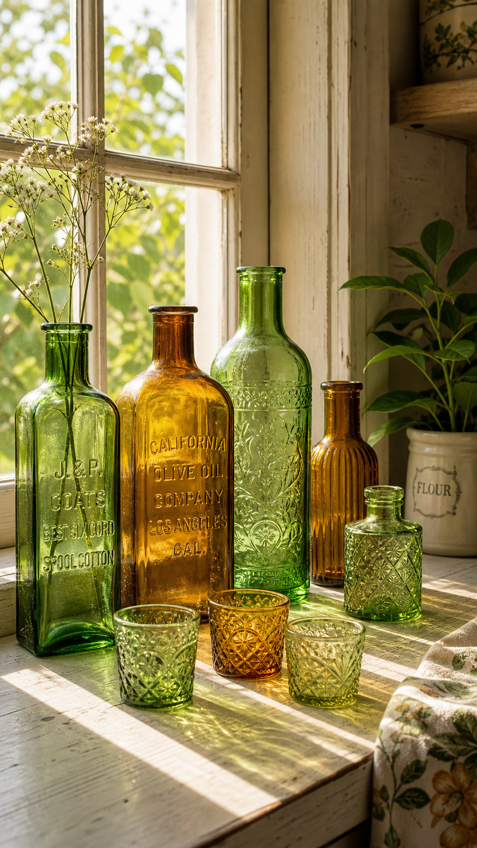 The Magic of Mismatched Vintage Glassware on a Budget