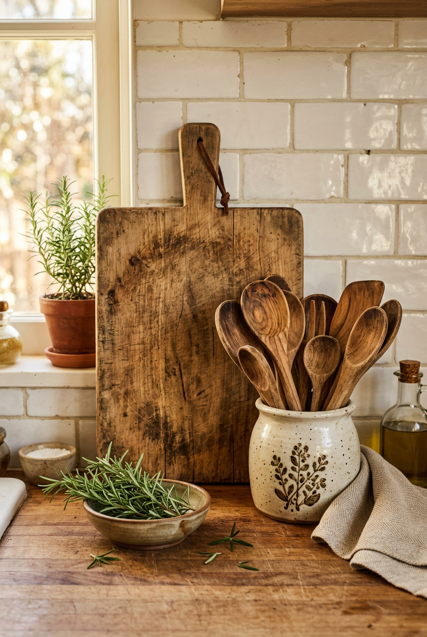 Wooden Cutting Boards and Utensils — Thrift Store Finds That Look Like They Cost a Fortune