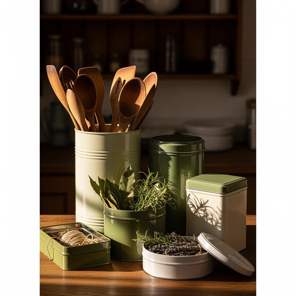 Vintage Tins and Storage Containers That Pull Double Duty as Decor