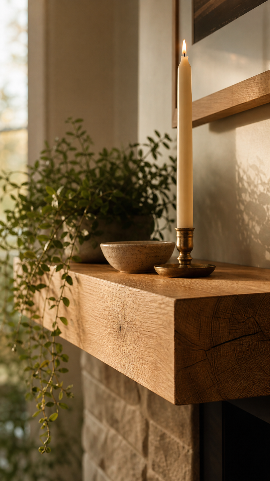 The Mantel Shelf Refresh: Thickening It Up With a Simple Wood Addition