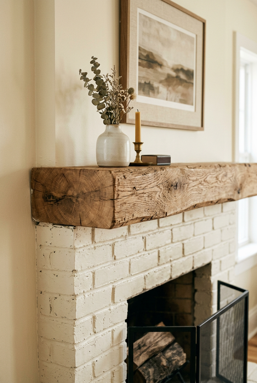 The Mantel Shelf Refresh: Thickening It Up With a Simple Wood Addition